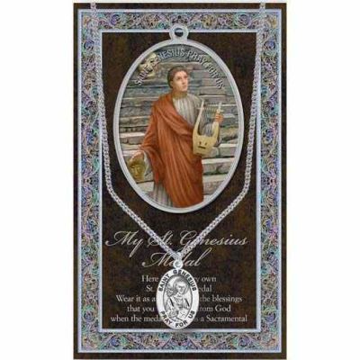 Genuine Pewter Saint Genesius Medal (2 Pack) - 846218038110 - 950-447