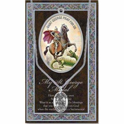 Genuine Pewter Saint George Medal (2 Pack) - 846218038127 - 950-446