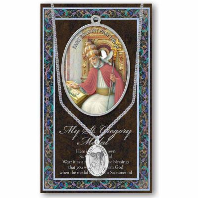 Genuine Pewter Saint Gregory The Great Medal (2 Pack) - 846218039445 - 950-443