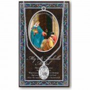 Genuine Pewter Saint IsaBella Medal