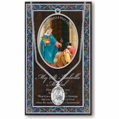 Genuine Pewter Saint IsaBella Medal (2 Pack) - 846218039421 - 950-451