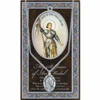 Genuine Pewter Saint Joan Of Arc Medal