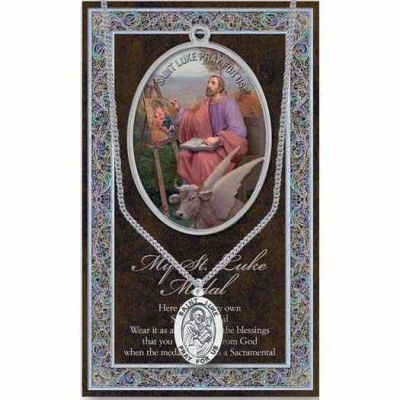 Genuine Pewter Saint Luke Medal (2 Pack) - 846218038172 - 950-482