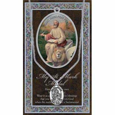 Genuine Pewter Saint Mark Medal (2 Pack) - 846218038189 - 950-488