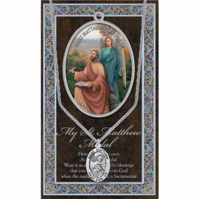 Genuine Pewter Saint Matthew Medal (2 Pack) - 846218038257 - 950-500
