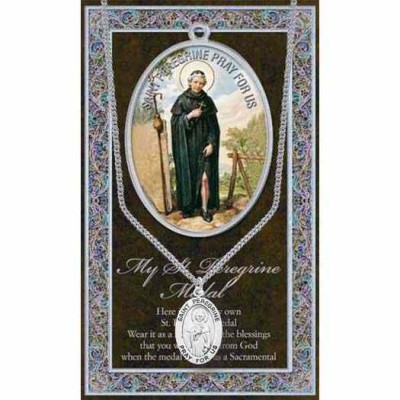 Genuine Pewter Saint Peregrine Medal (2 Pack) - 846218036086 - 950-514