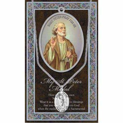 Genuine Pewter Saint Peter Medal (2 Pack) - 846218038219 - 950-518