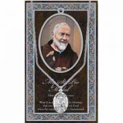 Genuine Pewter Saint Pio Medal