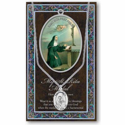Genuine Pewter Saint Rita Medal (2 Pack) - 846218040151 - 950-532