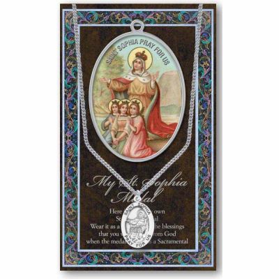 Genuine Pewter Saint Sophia Medal (2 Pack) - 846218040168 - 950-544