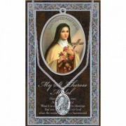 Genuine Pewter Saint Therese Medal