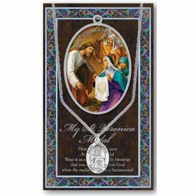 Genuine Pewter Saint Veronica Medal (2 Pack) - 846218040182 - 950-558