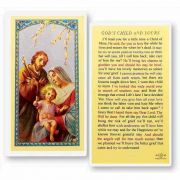 God's Child / Yours - Holy Family Laminated 2x4in Holy Card (50 Pack)