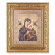 Gold Our Lady Of Perpetual Help Lithograph In An Gold Leaf Frame - 846218075603 - 115-208G