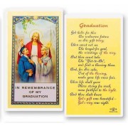 25pk - Graduation with Prayer for Future Laminated Holy Card  Pk 25