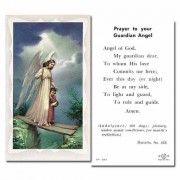 100pk - Guardian Angel 2 x 4 in. Prayer-Card - (Pack of 100)
