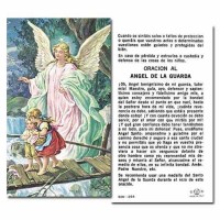 100pk - Guardian Angel 2 x 4 inch Paper Prayer-Card - (Pack of 100)
