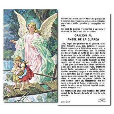 Guardian Angel 2 x 4 inch Paper Holy Card - (Pack of 100) - 846218008427 - 600-264