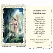 Guardian Angel Holy Card 2 x 4 inch - (Pack of 50)