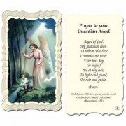 50pk - Guardian Angel Prayer-Card 2 x 4 inch - (Pack of 50)