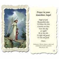 50pk - Guardian Angel Prayer-Card 2x4 inch - (Pack of 50)