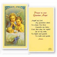 25pk - Guardian Angels Angel of God Laminated Holy Card  Pk 25