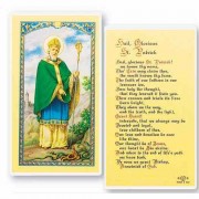25pk - Saint Patrick Hail Glorious Laminated Holy Card  Pk 25