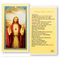 25pk - Healing Prayer at Bedtime Laminated Holy Card  Pk 25