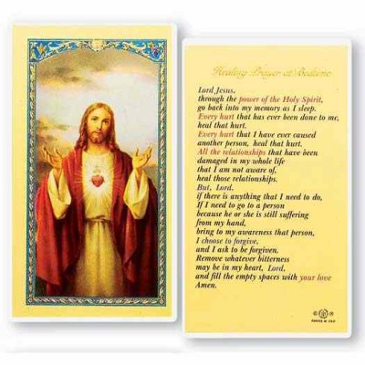 Healing Prayer Bedtime 2 x 4 inch Holy Card (50 Pack) - 846218013773 - E24-105
