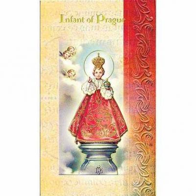 Holy Card Of Infant Of Prague 2 Page Biography Holy Card (20 Pack) - 846218010925 - F5-160
