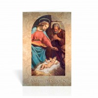 Holy Family In Manger Christmas Cards Box Of 10