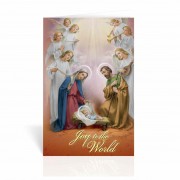 Holy Family In Manger With Seven Angels Box Of Ten