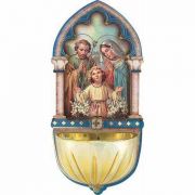Holy Family Multi-dimensional Church Holy Water Bowl Font