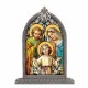 Holy Family Textured Italian Art Glass In Arched Frame - 846218056107 - SG830-361