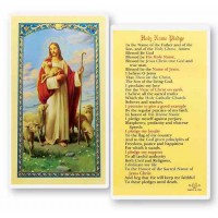 25pk - Holy Name Pledge with the Good Shepherd Laminated Holy Card  Pk 25