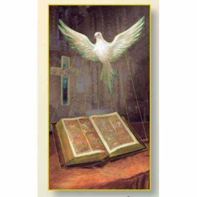 Holy Spirit(Confirmation) 2 x 4 in. Paper Holy Cards - (Pack of 100) - 846218048201 - HS-06