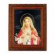 Immaculate Heart Of Mary 10x8 inch Print w/Mahogany Finished Frame - 846218063990 - 161-206