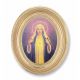 Immaculate Heart Of Mary Gold Print In Oval Gold Leaf Frame 2Pk -  - 451G-209