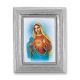 Immaculate Heart Of Mary Gold Stamped Print In Silver Frame - 2Pk -  - 450S-201