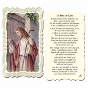 50pk - In Time Of Loss 2 x 4 inch Prayer-Card - (Pack of 50)