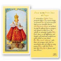 25pk - Prayer to Infant of Prague Laminated Holy Card  Pk 25