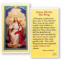 25pk - Jesus Christ The King Laminated Holy Card  Pk 25