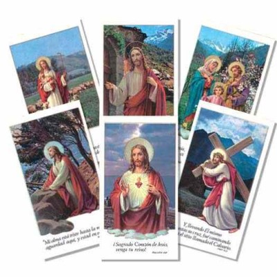 Latina Assorted 2 x 4 inch Holy Cards (200 Pack) - 846218003354 - LATINA