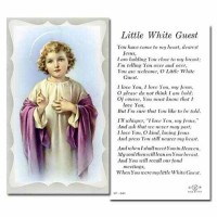 100pk - Little White Guest 2 x 4 inch Prayer-Card - (Pack of 100)