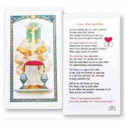 25pk - Love One Another Marriage Laminated Holy Card  Pk 25