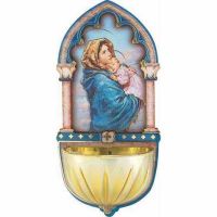 Madonna Of The Street Multi-dimensional Holy Water Font - (Pack Of 2)