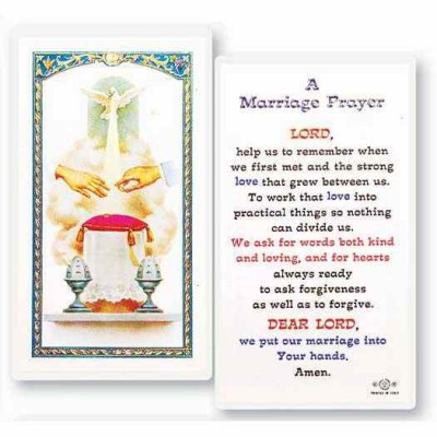 Marriage Prayer 2 x 4 inch Holy Card (50 Pack) - 846218013742 - E24-713
