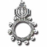 25pk - Oxidized Miraculous Rosary Ring  sold in inc of 25