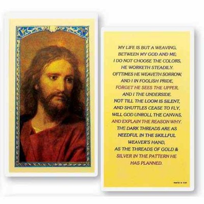 My Life Is But A Weaving 2 x 4 inch Holy Card (50 Pack) - 846218014978 - E24-773