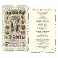 50pk - Mysteries Of The Holy Rosary 2 x 4 inch Prayer-Card - (Pack of 50) 50pk - Mysteries Of The Holy Rosary 2 x 4 inch Prayer-Card - (Pack of 50)